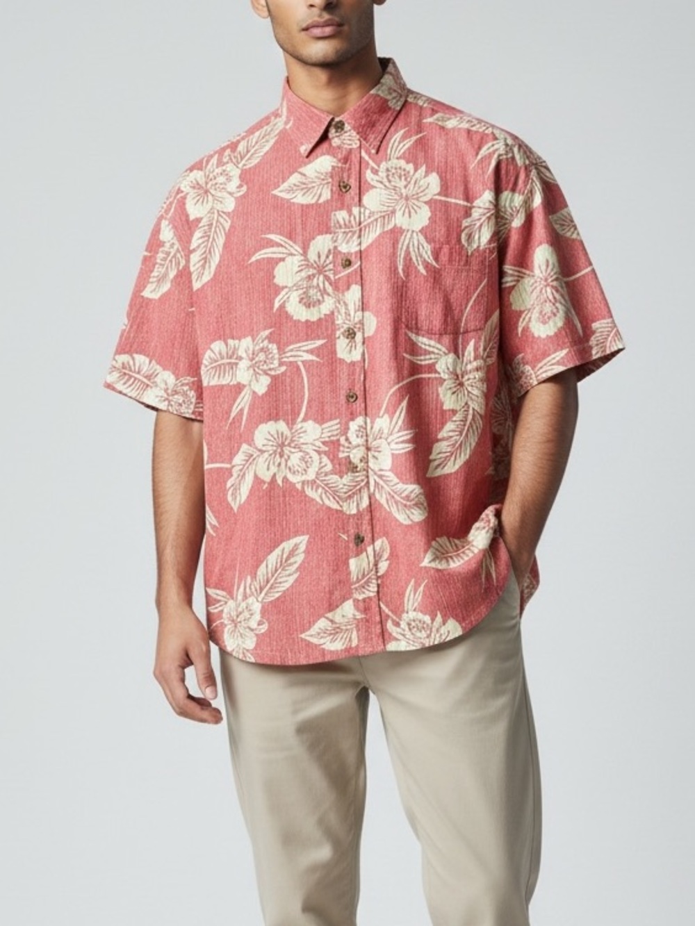 Cooke Street Honolulu Hawaiian Aloha Shirt Relaxed Cotton Tropical Button Up - Picture 7 of 7